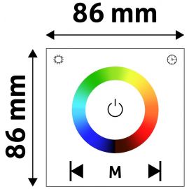 Avide LED Ταινία 12V 144W RGB Τηλεχειριστήριο Αφής και Ελεγκτής