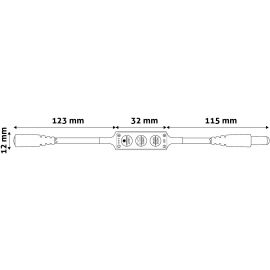 Avide LED Ταινία 12V 48W Ντίμερ Mini 3 Πλήκτρα Ελεγκτής