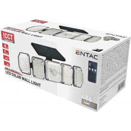 Entac Ηλιακός Προβολέας Τοίχου 2.5W SMD CCT 5 Κεφαλές Φωτοκύτταρο και Τηλεχειριστήριο