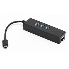 Μετατροπέας USB Type C σε LAN 1000GBps+ 3x USB3.0 HQ