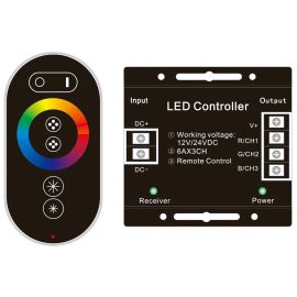 Avide LED Ταινία 12V 216W RGB 6 Πλήκτρα RF Τηλεχειριστήριο Αφής και Ελεγκτής