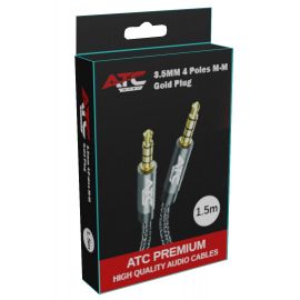 ATC HQ 3.5mm 4 Pin M/M Cable 1.5m