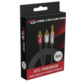 ATC HQ 3.5mm M/ 2 X RCA Cable 5m