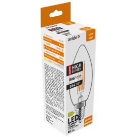 Avide LED Filament Κερί 4.9W E14 Λευκό 4000K Super Υψηλής Φωτεινότητας