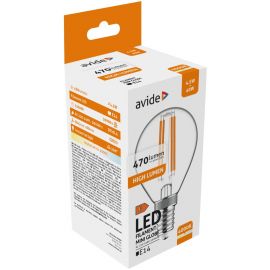 Avide LED Filament Σφαιρική 4.5W E14 Λευκό 4000K