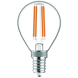 Avide LED Filament Σφαιρική 4.9W E14 Λευκό 4000K Super Υψηλής Φωτεινότητας