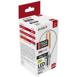 Avide LED Filament Σφαιρική 4.9W E14 Θερμό 2700K Super Υψηλής Φωτεινότητας