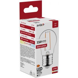 Avide LED Filament Στρογγυλή 2.5W E27 Θερμό 2700K