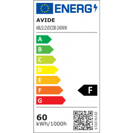 Avide LED Ταινία D-COB 12V 12W Θερμό 3000K IP44 5m