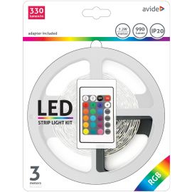 Avide LED Ταινία Blister 12V  7.2W SMD5050 30LED RGB IP20 3m