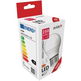 Avide LED Σφαιρική G45 2.5W E27 Θερμό 3000K