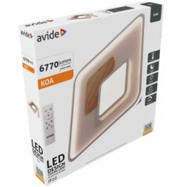 Avide Μοντέρνα Πλαφονιέρα Oyster Koa 90W με RF χειριστήριο