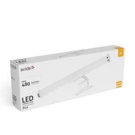 Avide LED Στρογγυλό Φωτιστικό Καθρέφτη Πλαστικό Chrome 300mm NW 4000K 5W IP44