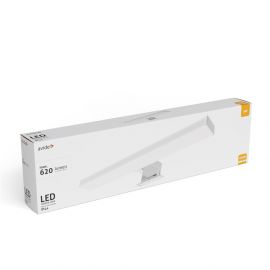 Avide LED Τετράγωνο Φωτιστικό Καθρέφτη Chrome Plastic 400mm NW 4000K 6W IP44