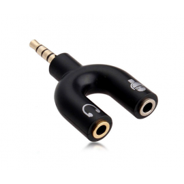 Μετατροπέας 3.5mm 4 poles to 2x3.5mm Audio jack