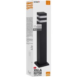 Avide Outdoor Post Lamp Jolla LED 2W NW 500mm IP44 Black