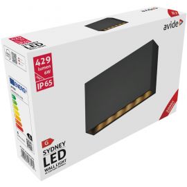 Avide Εξωτερικό Φωτιστικό Τοίχου Sydney LED 6W Θερμό 3000K IP65 20cm