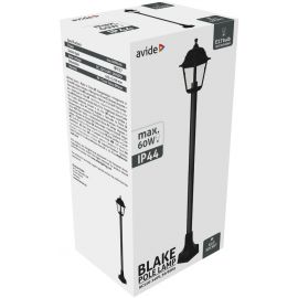 Avide Εξωτερικό Φωτιστικό Κολώνα Blake 1xE27 120cm IP44 Μαύρο