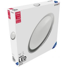 Avide LED Μοντέρνα Πλαφονιέρα Οροφής Ares 24W 430*90mm Ψυχρό 6400K