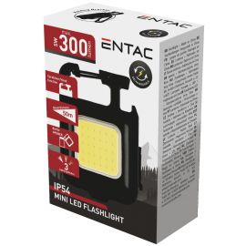 Entac Mini Επαναφορτιζόμενος Φακός 200mAh Μπρελόκ