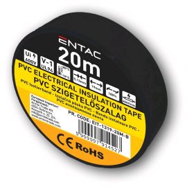 Entac Μονωτική 0.13x19mm Μαύρο 20m