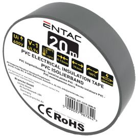 Entac Μονωτική Ταινία 0.13x19mm Γκρί 20m