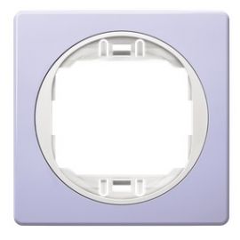 EON E6801.V0 One-gang frame 80x80, lavander with white holder