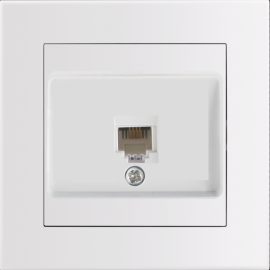 Entac Arnold Recessed wall LAN socket Cat5 White