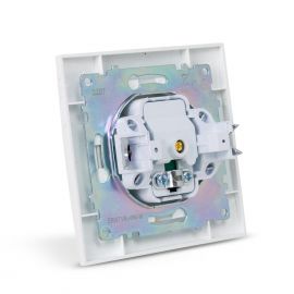 Entac Arnold Recessed wall TV socket End type White