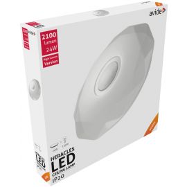 Avide LED Μοντέρνα Πλαφονιέρα Οροφής Heracles 24W 395*66mm Λευκό 4000K