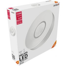 Avide LED Μοντέρνα Πλαφονιέρα Οροφής Helios 24W 380*95.0mm Λευκό 4000K