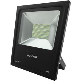 Avide LED Προβολέας Slim SMD 100W Λευκό 4000K