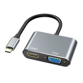 Αντάπτορας 2 σε 1 Type-C σε HDTV VGA hub