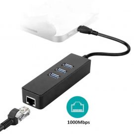 USB3.0 σε USB3.0x4 με Gigabit Lan