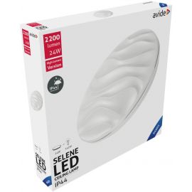 Avide LED Μοντέρνα Πλαφονιέρα Οροφής Selene 24W IP44 Ψυχρό 6400K