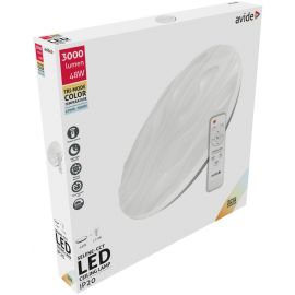 Avide LED Μοντέρνα Πλαφονιέρα Οροφής Selene-CCT 48W με Τηλεχειριστήριο 