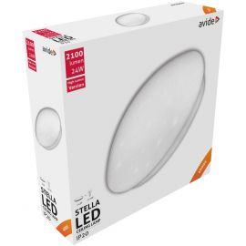 Avide LED Μοντέρνα Πλαφονιέρα Οροφής Stella (Starry) 24W 380*110.0mm Λευκό 4000K