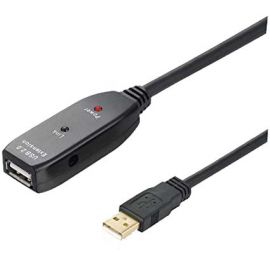 Καλώδιο USB 2.0 Αρσ./Θηλ. 15m Μαύρο