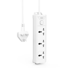 XO WL17 (UK) long row 3AC socket with switch